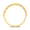 9ct Gold Two Colour Cubic Zirconia Ring - R6115 Alternative Image