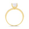 9ct Gold Cubic Zirconia Claw Set Ring - R6121 Alternative Image