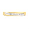 9ct Gold Cubic Zirconia Channel Set Ring - R6125 Alternative Image