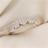 9ct Gold Two Colour Cluster Flower Ring - R6131 Alternative Image