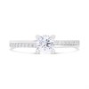 9ct White Gold Claw Set CZ Ring - R6142 Alternative Image