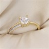 9ct Gold Claw Set Ring - R6144 Alternative Image