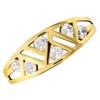 9ct Gold Art Deco Style Cubic Zirconia Ring - R6517 Alternative Image