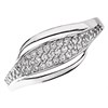 9ct White Gold Cubic Zirconia Wave Ring - R6519 Alternative Image