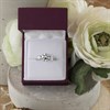 9ct White Gold Cubic Zirconia Trilogy Ring - R6524 Alternative Image