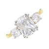 9ct Gold Two Colour Cubic Zirconia Meghan Ring - R6527 Alternative Image