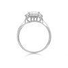 9ct White Gold Cubic Zirconia Square Cluster Ring - R6529 Alternative Image