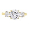 9ct Gold Cubic Zirconia Trilogy Ring - R6531 Alternative Image