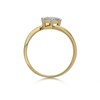 9ct Gold Cubic Zirconia Twist Cluster Ring - R6532 Alternative Image