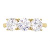 9ct Gold Cubic Zirconia Trilogy Ring - R6536 Alternative Image