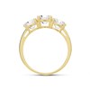 9ct Gold Cubic Zirconia Trilogy Ring - R6536 Alternative Image