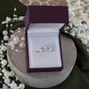 9ct Gold Cubic Zirconia Trilogy Ring - R6536 Alternative Image