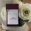 9ct Gold Two Colour Cubic Zirconia Heart Plait Ring - R6537 Alternative Image