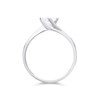 9ct White Gold Cubic Zirconia Twist Ring - R6545 Alternative Image