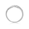 9ct White Gold Cubic Zirconia Weave Ring - R6549 Alternative Image