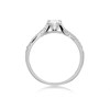 9ct White Gold Cubic Zirconia Crossover Ring - R6550 Alternative Image