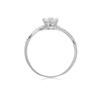 9ct White Gold Cubic Zirconia Wave Ring - R6555 Alternative Image
