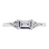 9ct White Gold Cubic Zirconia Ring - R6557 Alternative Image