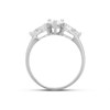 9ct White Gold Cubic Zirconia Trilogy Ring - R6559 Alternative Image
