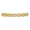 9ct Gold Cubic Zirconia Half Eternity Ring - R6560 Alternative Image