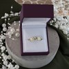 9ct Gold Cubic Zirconia Floral Band Ring - R6561 Alternative Image