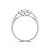 9ct White Gold Cubic Zirconia Cluster Ring - R6564 Alternative Image