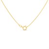 9ct Gold Two Colour Filigree Cross And Chain - R6610 Alternative Image