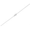9ct White Gold Cubic Zirconia Cross And Chain - R6619 Alternative Image