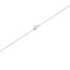 9ct White Gold Black Sapphire Cross And Chain - R6620 Alternative Image
