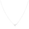 9ct White Gold Cubic Zirconia Cross And Chain - R6630 Alternative Image