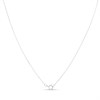 9ct White Gold CZ Heart Necklace - R69122 Alternative Image