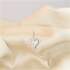 9ct White Gold CZ Heart Necklace - R69122 Alternative Image