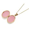 9ct Gold Diamond Set Oval Locket And Chain - R7218 Alternative Image