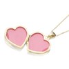 9ct Gold Two Colour F.Hinds Tree Of Life Heart Locket And Chain - R7225 Alternative Image