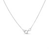 9ct White Gold Oval Locket And Chain - R7233 Alternative Image