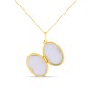 9ct Gold Oval Locket And Chain - R7236 Alternative Image