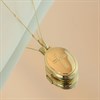 9ct Gold Oval Locket And Chain - R7236 Alternative Image