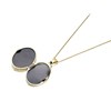 9ct Gold Oval Locket And Chain - R7253 Alternative Image