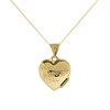 9ct Gold Two Colour Diamond Set Locket 12mm - R7267 Alternative Image