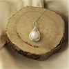 9ct White Gold Freshwater Pearl And Diamond Necklace - R7729 Alternative Image