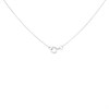 9ct White Gold Crystal Teardrop Drop Necklace - R82111 Alternative Image