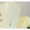 9ct White Gold Aquamarine And Diamond Necklace - R82121 Alternative Image