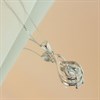 9ct White Gold Aquamarine And Diamond Necklace - R82121 Alternative Image
