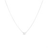 9ct White Gold Aquamarine And Diamond Teardrop Necklace - R82122 Alternative Image