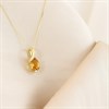 9ct Gold Swirl Citrine Necklace - R82130 Alternative Image