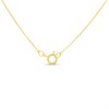 9ct Gold Swirl Blue Topaz Necklace - R82131 Alternative Image