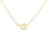 9ct Gold Swirl Amethyst Necklace - R82132 Alternative Image