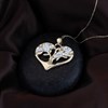 9ct Gold F.Hinds Tree Of Life Crystal Heart Necklace - R8223 Alternative Image