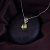 9ct Gold Peridot Drop Necklace - R8227 Alternative Image