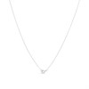 9ct White Gold Aquamarine And Diamond Heart Necklace - R83102 Alternative Image